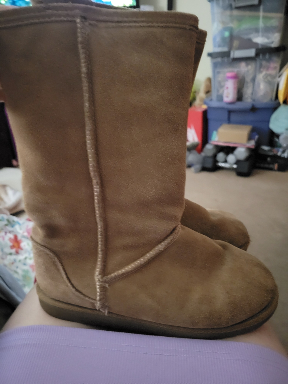 Women's Plush-Lined Mid-Calf Winter Boot in Brown